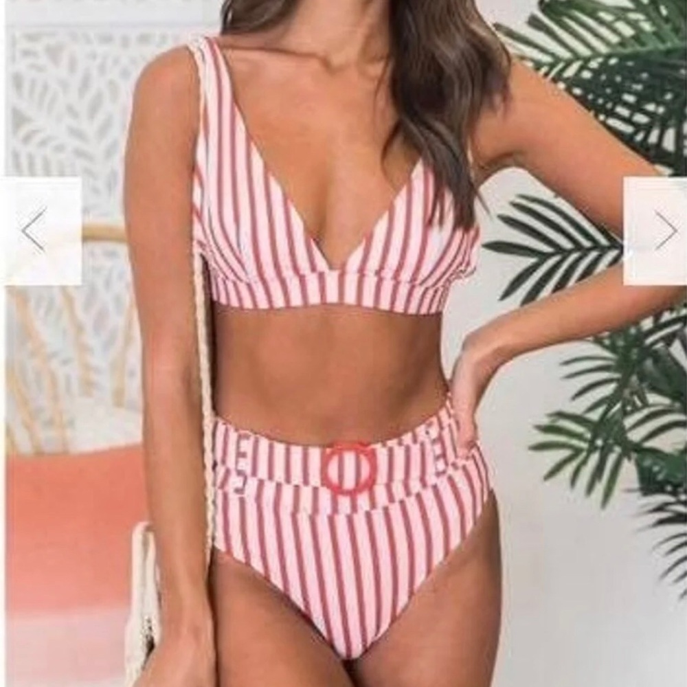 PINK LILY high waist swimsuit NWOT